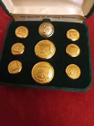 Set Bottoni Vintage Waterbury Cos. Oro