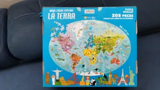 Puzzle La Tierra 205 piezas + libro