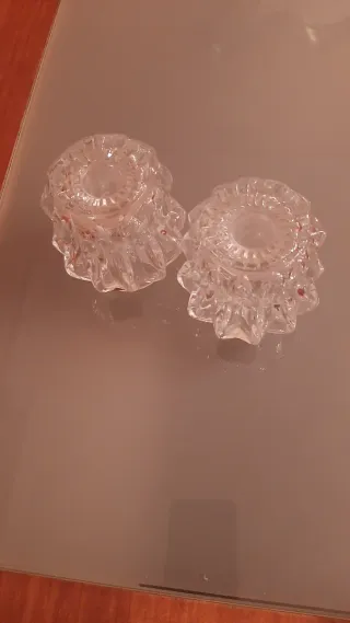 Candelabros Cristal Bohemia Vintage