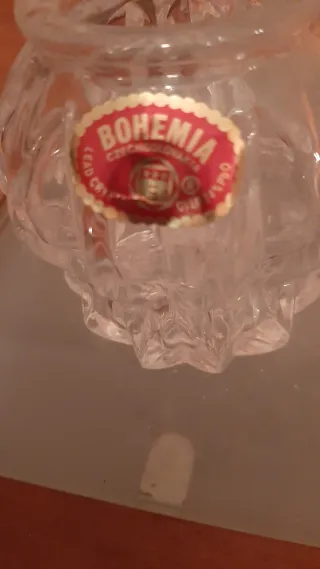 Candelabros Cristal Bohemia Vintage