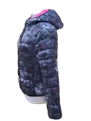 Chaqueta acolchada con calaveras mexicanas