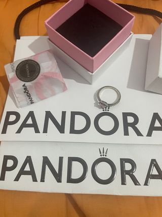 Anillo Pandora Corazón Rosa Promesa