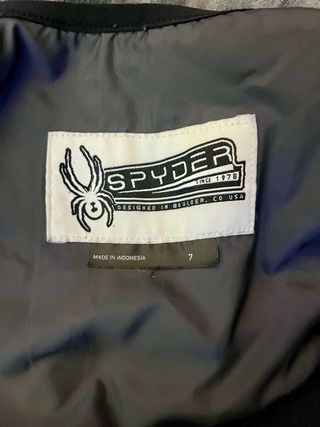 Pantalón de esquí Spyder Talla 7 Negro