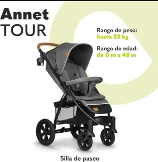 Sillita de paseo Lionelo Annet tour impermeable