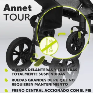 Sillita de paseo Lionelo Annet tour impermeable
