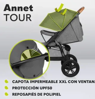 Sillita de paseo Lionelo Annet tour impermeable