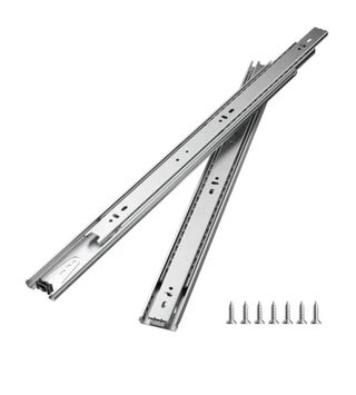 Guias de cajón metálicas con tornillos