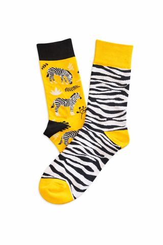 Calcetines Unisex Cebra Talla Única