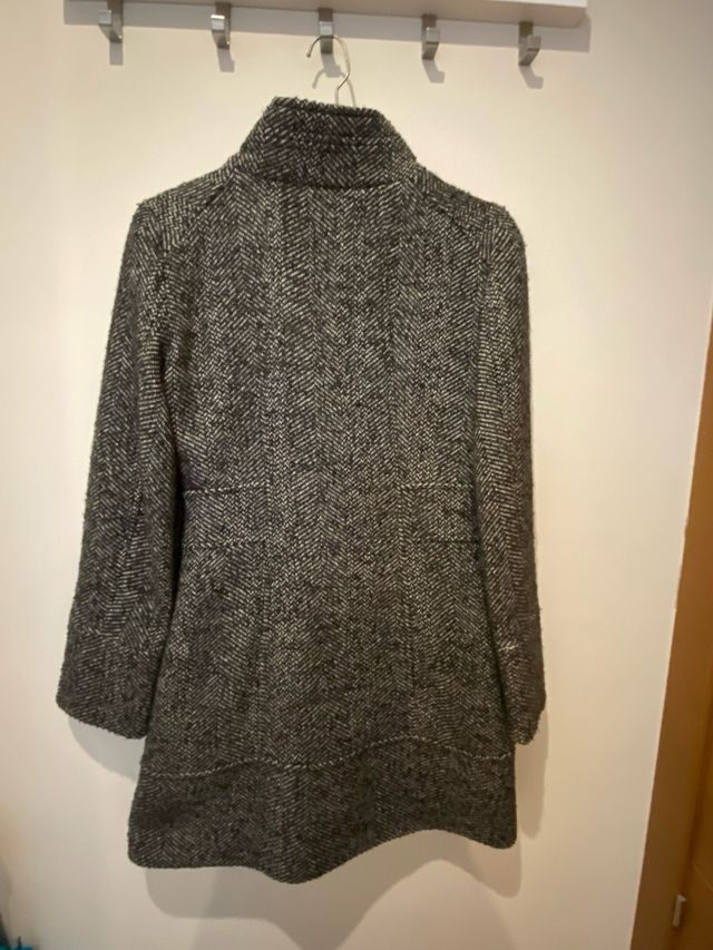 Abrigo Formula jaspeado negro-gris T.42