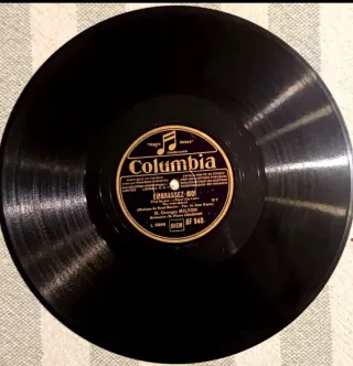 3 Discos Pizarra 78rpm Francia Años 30