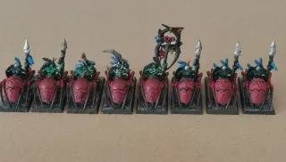 Jinetez de Araña Goblins Silvanos. Warhamner.