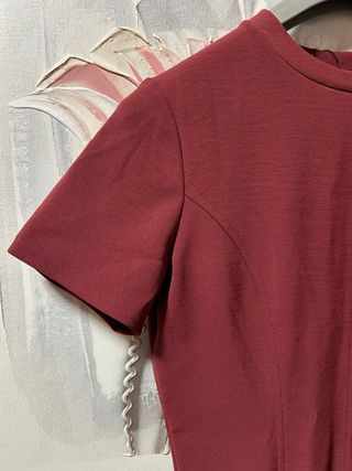 Vestido granate zara