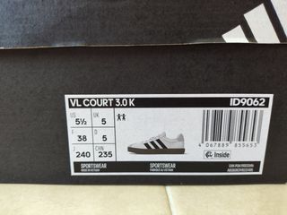 Zapatillas Adidas Court 3.0 Blancas Negras