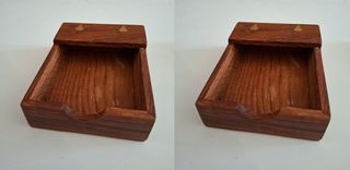 Lote 2 Cajas Madera Decoradas