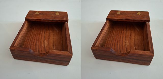 Lote 2 Cajas Madera Decoradas