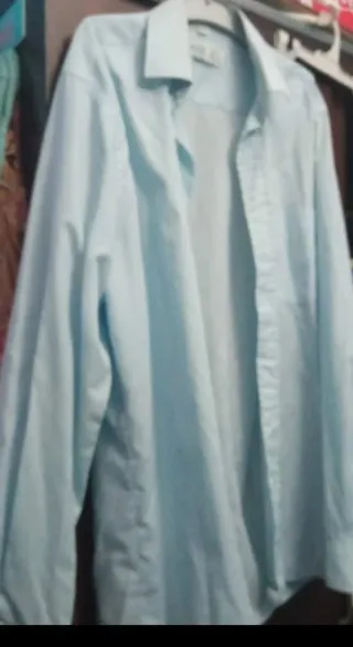 Camisa manga larga azul