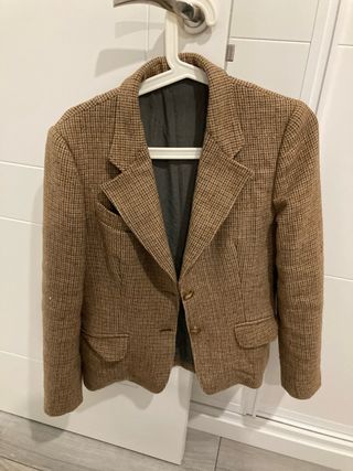 Chaqueta lana cuadros Talla M