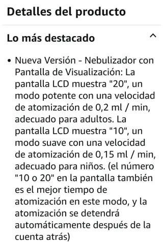 Nebulizador BIAOQINBO con Pantalla NUEVO