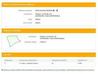 Terreno en venta en Salgueira - O Castaño en Vigo