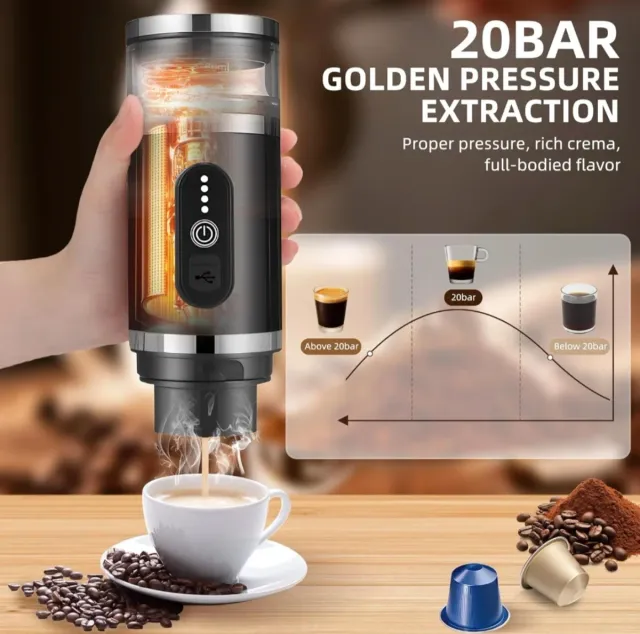 Cafetera Portátil BOSTAR con Espumador