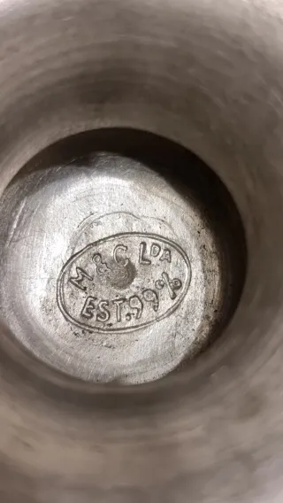 Par de Castiçais 99% Estanho