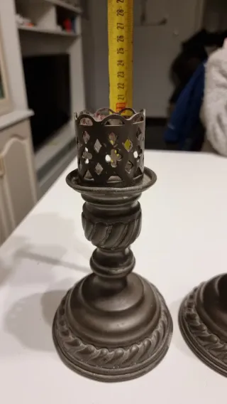 Par de Castiçais 99% Estanho