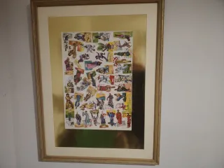 Colección panrico,cromos troquelados frontera azul