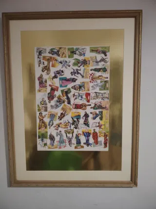 Colección panrico,cromos troquelados frontera azul