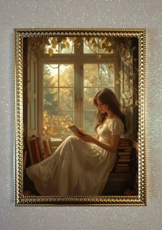 Set 4 Quadri Decorativi Cornice Oro