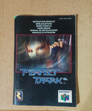 Manual de instrucciones Perfect Dark Nintendo 64