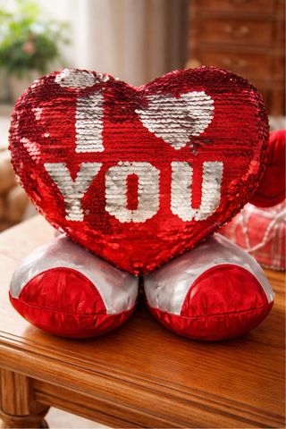 Corazón lentejuelas I Love You