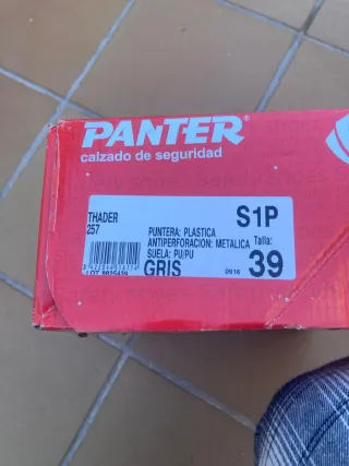 Zapatos de trabajo Panter Beige/Azul