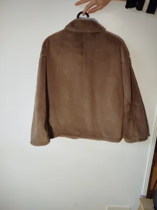 Chaqueta peluche Yi-mei marrón