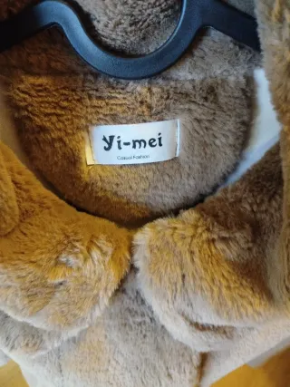 Chaqueta peluche Yi-mei marrón