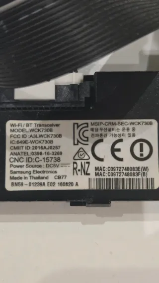 Módulo Transmisor Wi-Fi/BT Samsung BN59-01239A