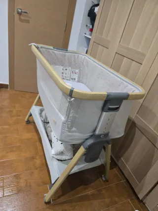 Cuna colecho madera y textil