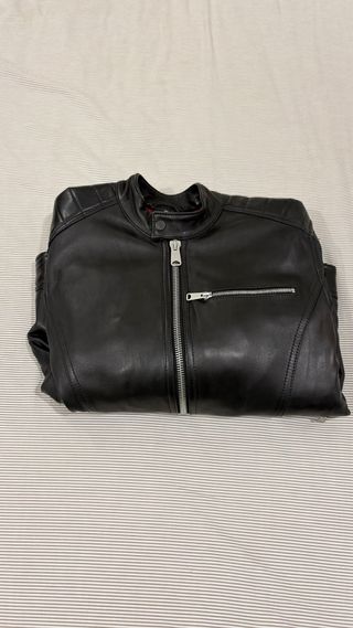 Cazadora Piel Replay Negra