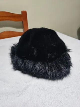 Sombrero invierno pelo negro
