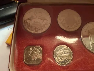 BAHAMAS 1974 Set 9 Monete Proof