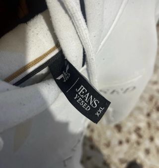 Sudadera Blanca Talla XXL