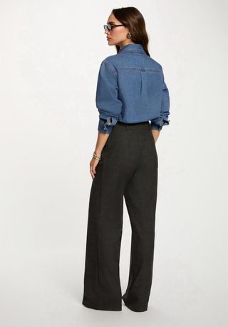 Camisa vaquera Morgan pedrería Talla XS