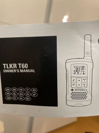 Walkie Talkie Motorola TLKR T60