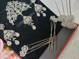 Aderezo de fallera en plata sin uso