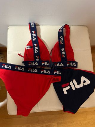 Bikini Fila Rojo y Azul