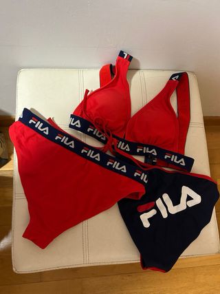 Bikini Fila Rojo y Azul