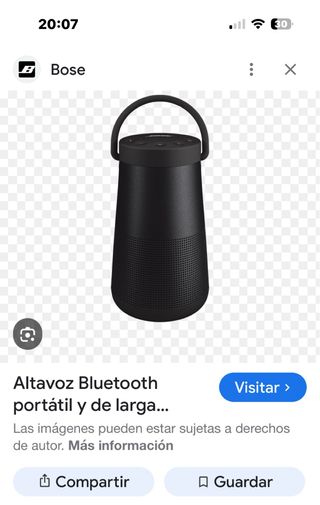 Altavoz Bluetooth Bose Negro