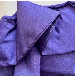 Mini abito Zara volant lurex argento