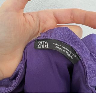 Mini abito Zara volant lurex argento