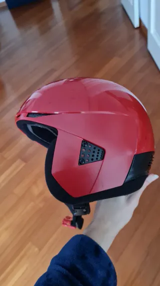 Casco sci bambini rosso