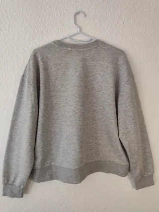 Sudadera Gris Básica Sin Capucha Primark Talla M